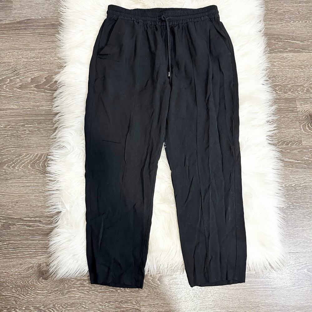 ATM Anthony Thomas Melillo Micro Twill Pull On Pants Size Small Black Pockets